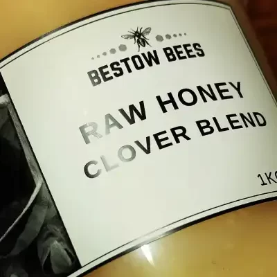 Bestow Bees Raw Honey Clover Blend