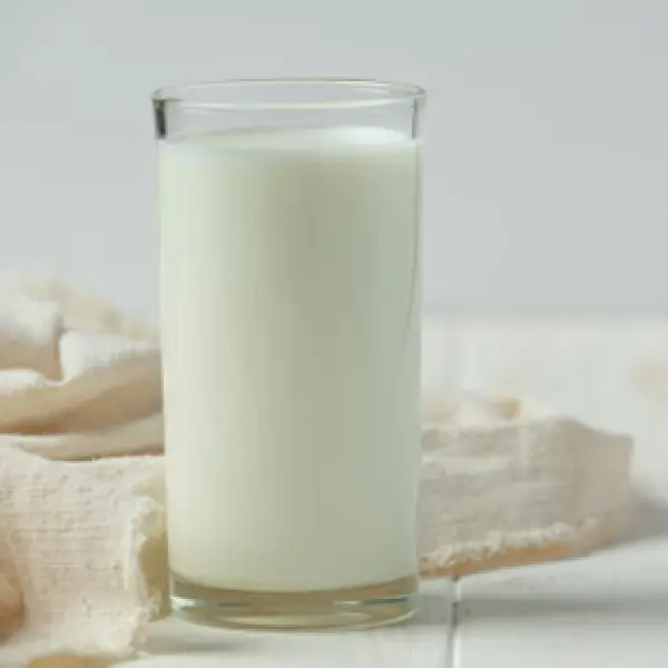Glass of Organic Raw Milk